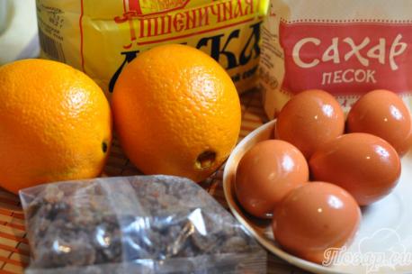 Апельсиновая шарлотка в мультиварке: продукты
