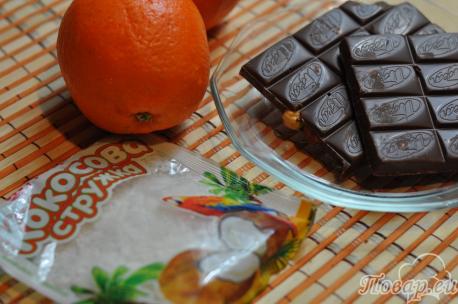 Апельсиновые дольки в шоколаде: продукты