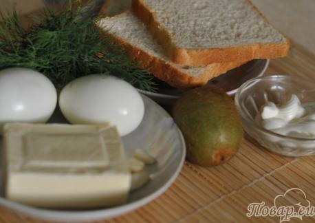 Бутерброды с киви: продукты