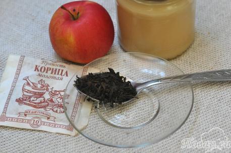 Чай с яблоками и корицей: продукты