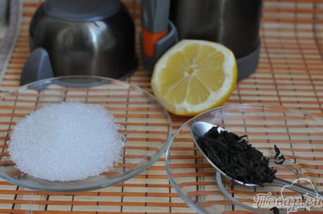Чёрный чай в термосе: продукты