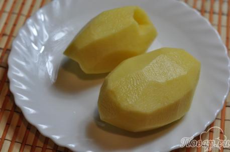Жареный тёртый картофель: без кожуры