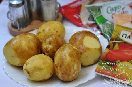 Картофель по-деревенски в мультиварке: ингредиенты
