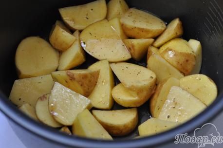 Картофель по-деревенски в мультиварке: картошка в чаше