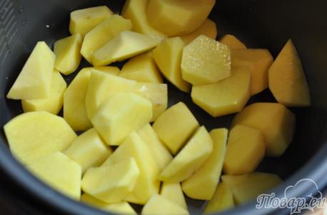 Картошка с сердечками в мультиварке: картофель