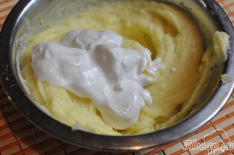 Картофельное суфле с мясом: картофель с белком