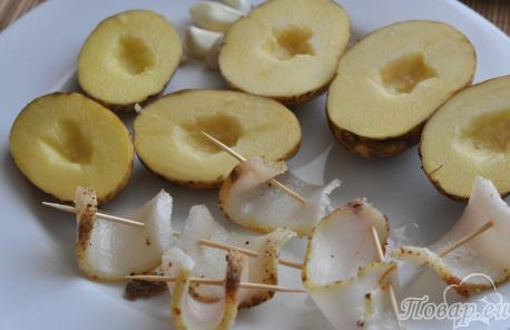 Картошка Под парусами в духовке: подготовка ингредиентов
