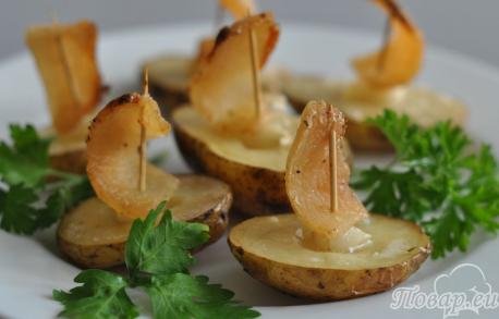 Картошка Под парусами в духовке: готовое блюдо