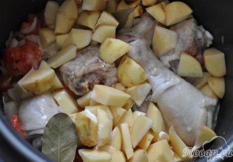 Картошка с курицей по вкусу: овощи