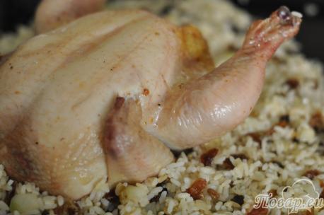 Курица с рисом в духовке: курица с гарниром