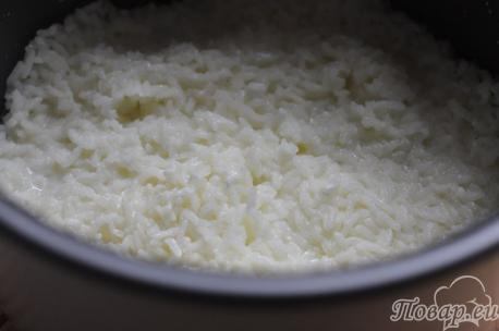 Молочная рисовая каша в мультиварке: готовая каша