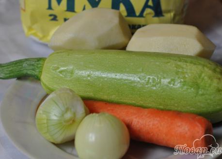 Ньокки с овощами: продукты