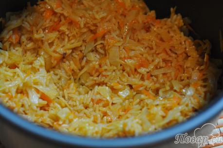 Овощное рагу с рисом в мультиварке: готовое блюдо