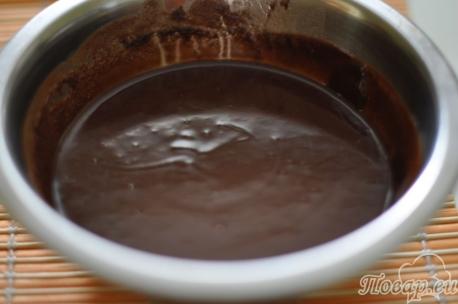 Шоколадная масса для приготовления горячих шоколадных пирожных