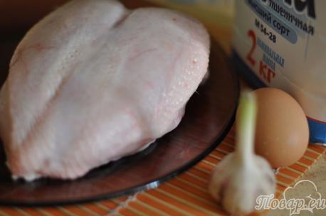 ингредиенты для приготовления отбивных из курицы