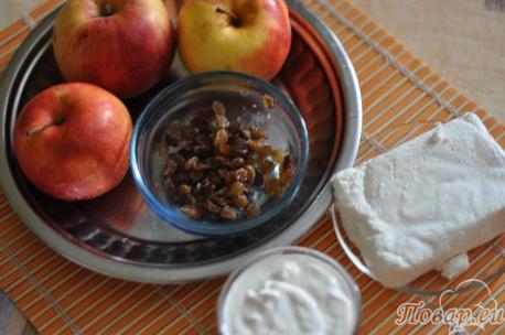 продукты для приготовления печёных яблок в духовке