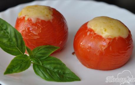 Приготовление яичницы в помидоре: готовое блюдо