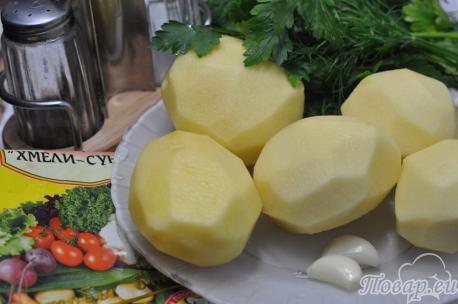 Пряный картофель в духовке: продукты