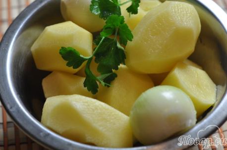 Пюре картофельное постное: ингредиенты