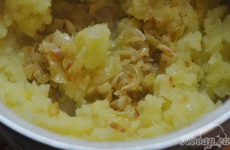 Пюре картофельное постное: картошка с луком