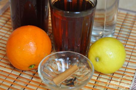 Рецепт фруктового чая: продукты