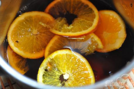 Рецепт фруктового чая: апельсины
