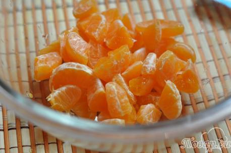 Рецепт фруктового салата: мандарины