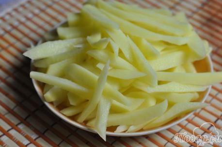 Рецепт картофеля в духовке: соломка картофеля