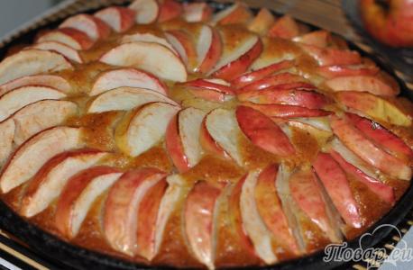 Рецепт коврижки с яблоками: готовый пирог