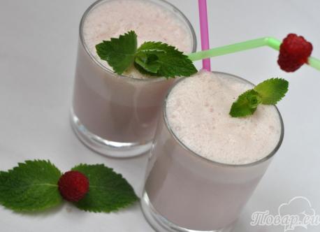 Рецепт малинового коктейля: готовый напиток