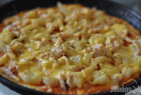 Рецепт пиццы по-гавайски: готовое блюдо