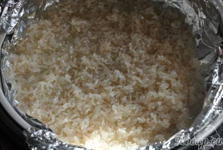 Рис на пару в мультиварке: рис в чаше