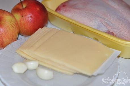 Куриные колбаски с сыром: продукты