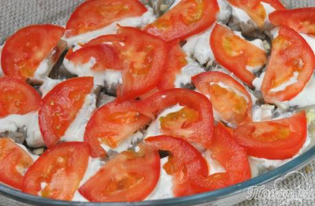 Рыба с помидорами под сыром: помидоры