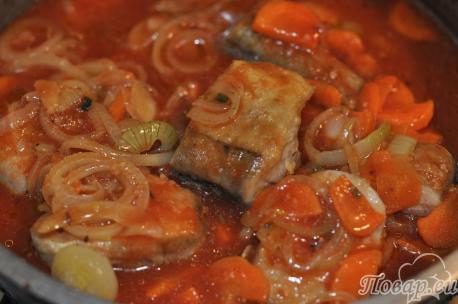 Рыба в томатном соусе: готовое блюдо