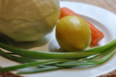Салат из капусты с морковью: продукты