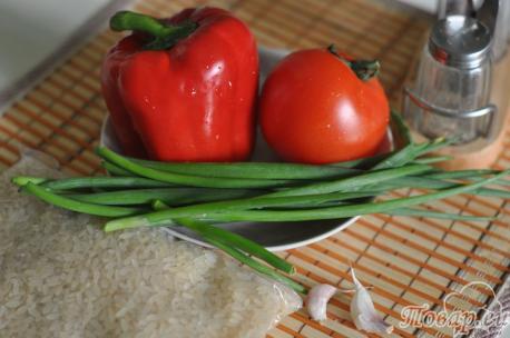 Салат из перца и помидоров: продукты