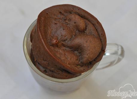 Шоколадный кекс на скорую руку: готовый кекс