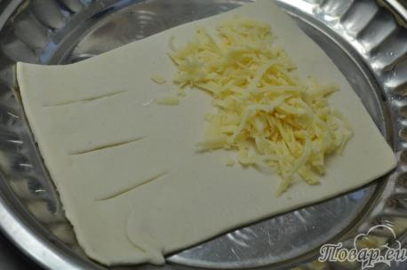Слойки с сыром из слоёного теста: сыр