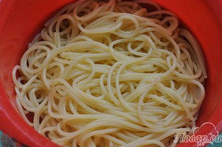 Как правильно варить спагетти: шаг2