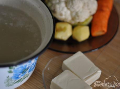 Суп-крем из цветной капусты: продукты