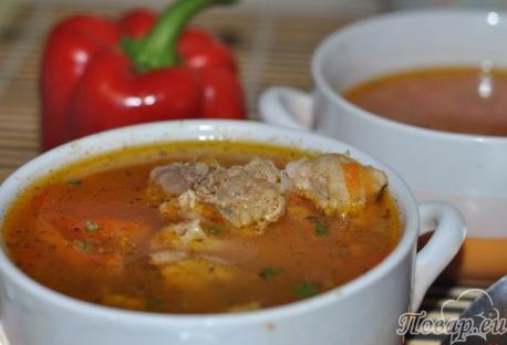 Как правильно варить суп: рисовый суп с перцем и свининой