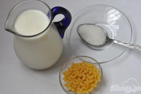 Суп молочный в мультиварке: продукты