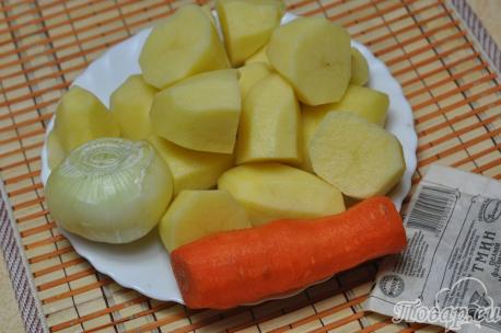 Тушёный картофель с тмином: продукты