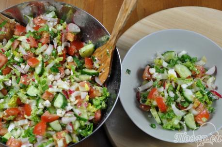 Овощной салат – "Весенний"