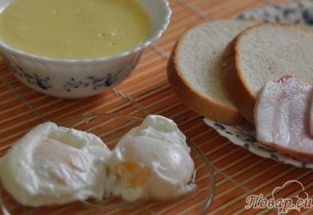 Яйца Бенедикт с голландским соусом: продукты