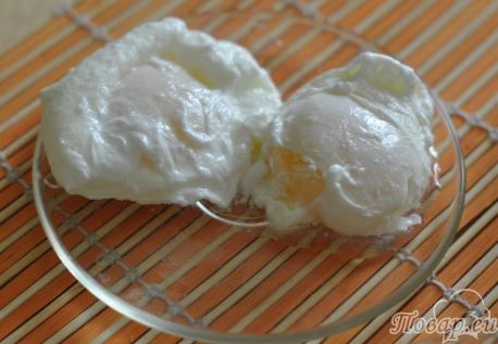 готовое яйцо пашот